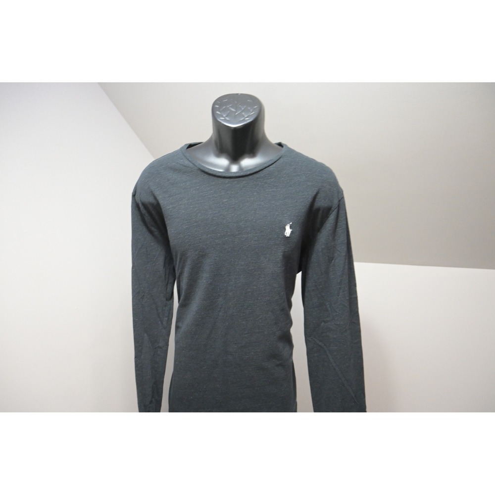 Polo Ralph Lauren Long Sleeve T-Shirt Mens XL Charcoal Gray Heathered Excellent